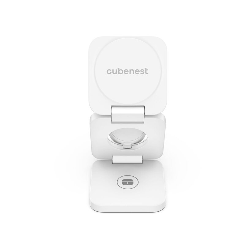 Cubenest 3in1 Foldable Magnetic Wireless Charger E310 white