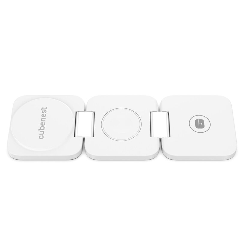 Cubenest 3in1 Foldable Magnetic Wireless Charger E310 white
