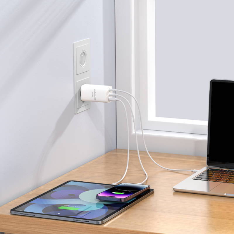 Cubenest PD GaN Adapter 65W S3D0 white