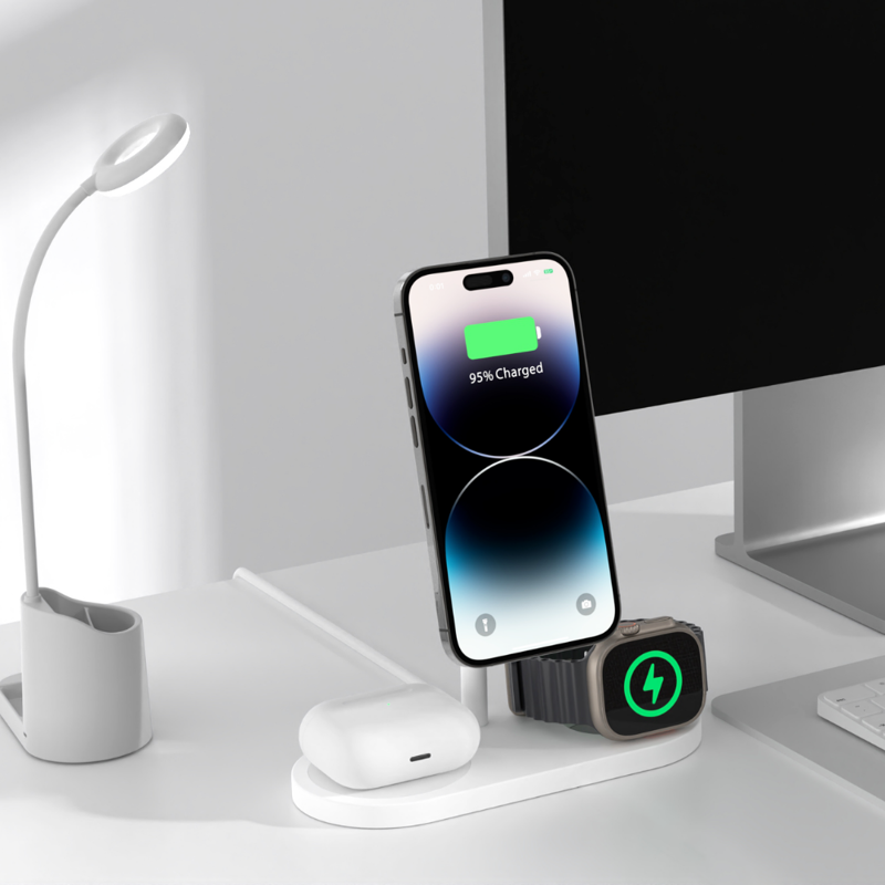 Cubenest 3in1 Magnetic Wireless Charger S313 Pro white