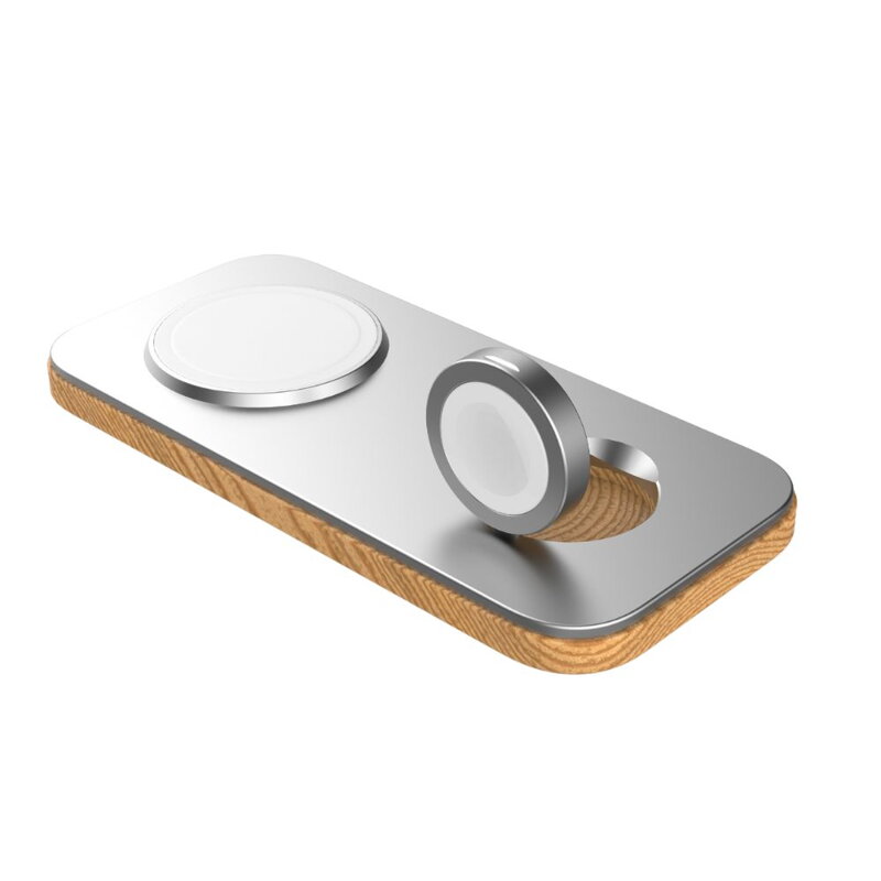 Cubenest 2in1 Magnetic Wireless Charger K200 silver
