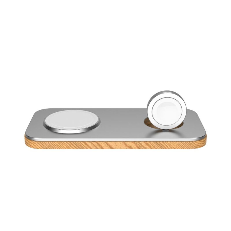Cubenest 2in1 Magnetic Wireless Charger K200 silver