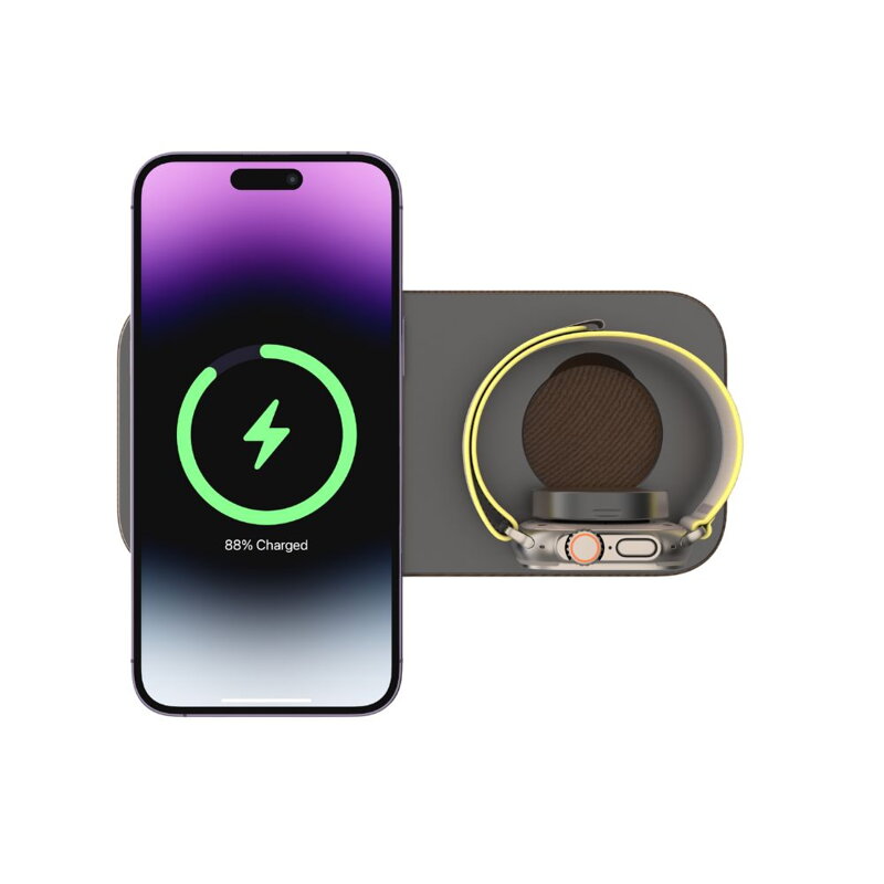 Cubenest 2in1 Magnetic Wireless Charger K200 grey