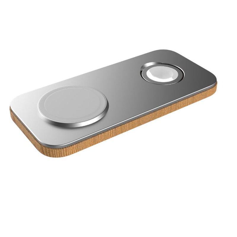 Cubenest 2in1 Magnetic Wireless Charger K200 silver