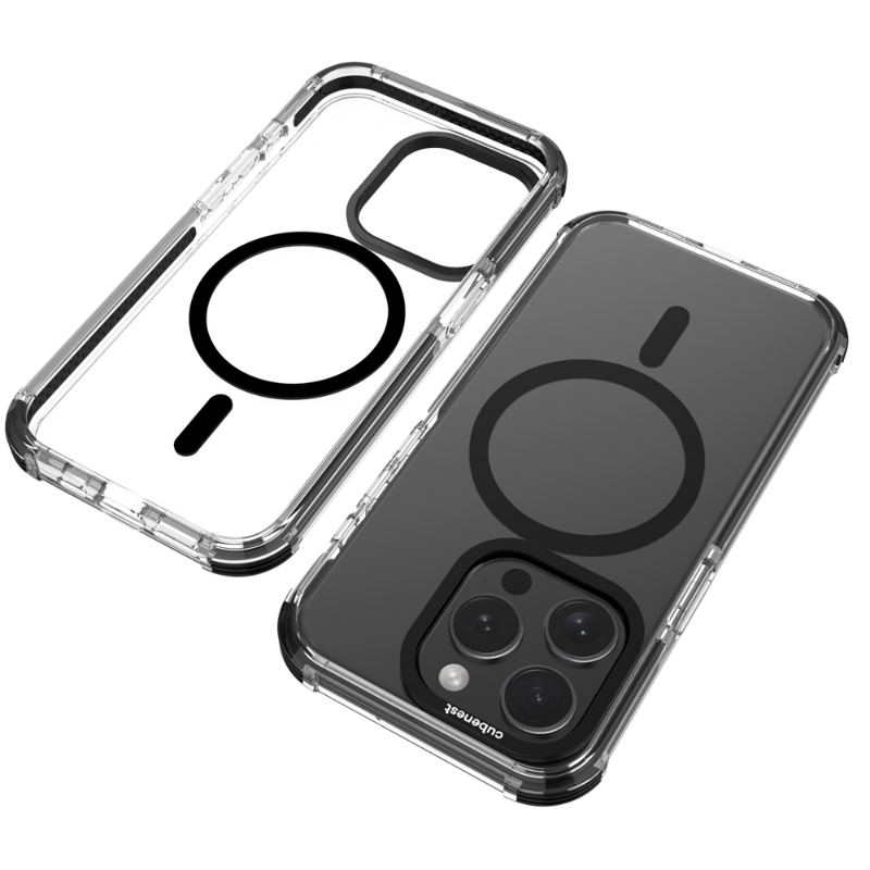 Cubenest iPhone 15 Pro Case MagPro Strong Guard black