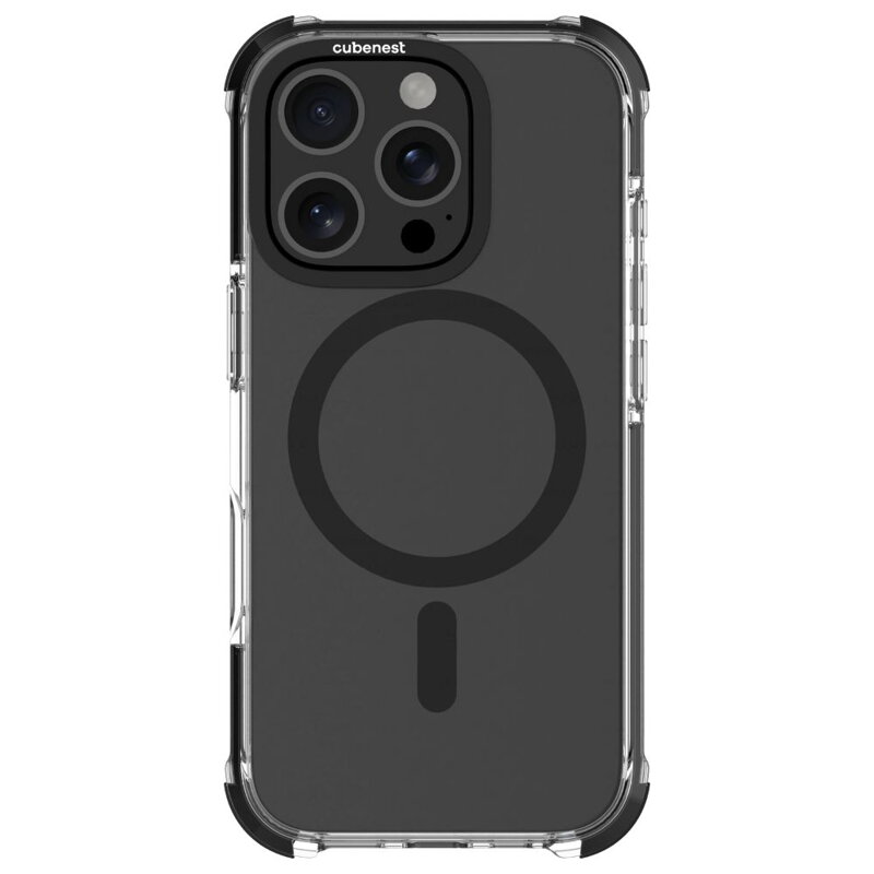 Cubenest iPhone 16 Pro Case MagPro Strong Guard black