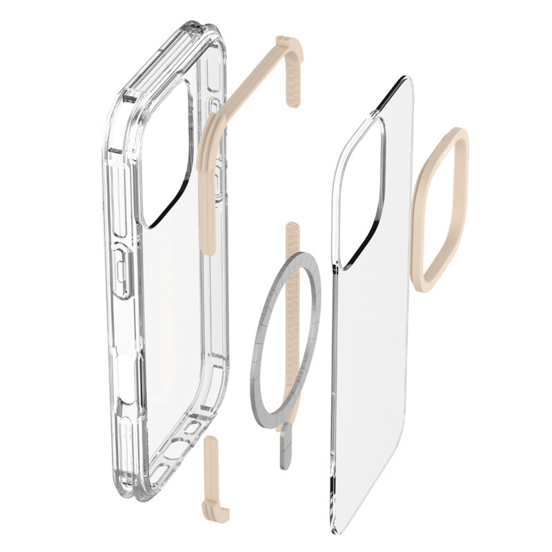 Cubenest iPhone 16 Pro Case MagPro Strong Guard gold