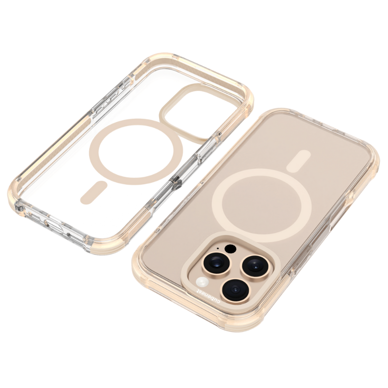 Cubenest iPhone 16 Pro Case MagPro Strong Guard gold