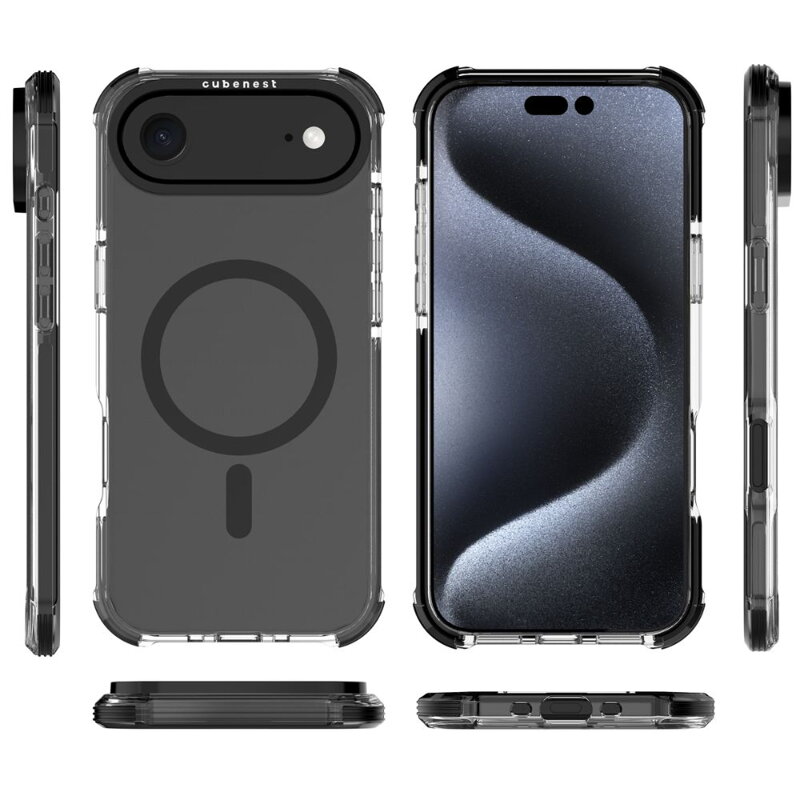 Cubenest iPhone 17 Air Case MagPro Strong Guard black