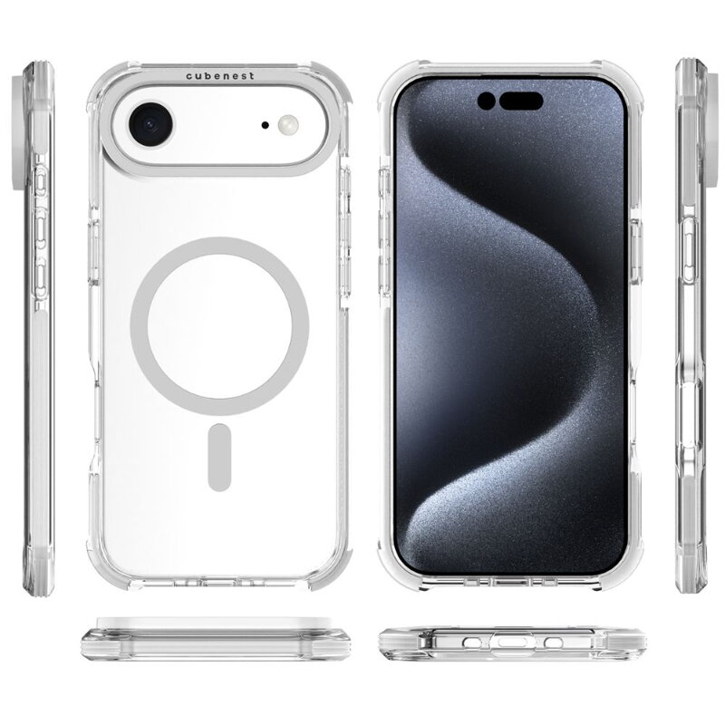 Cubenest iPhone 17 Air Case MagPro Strong Guard white