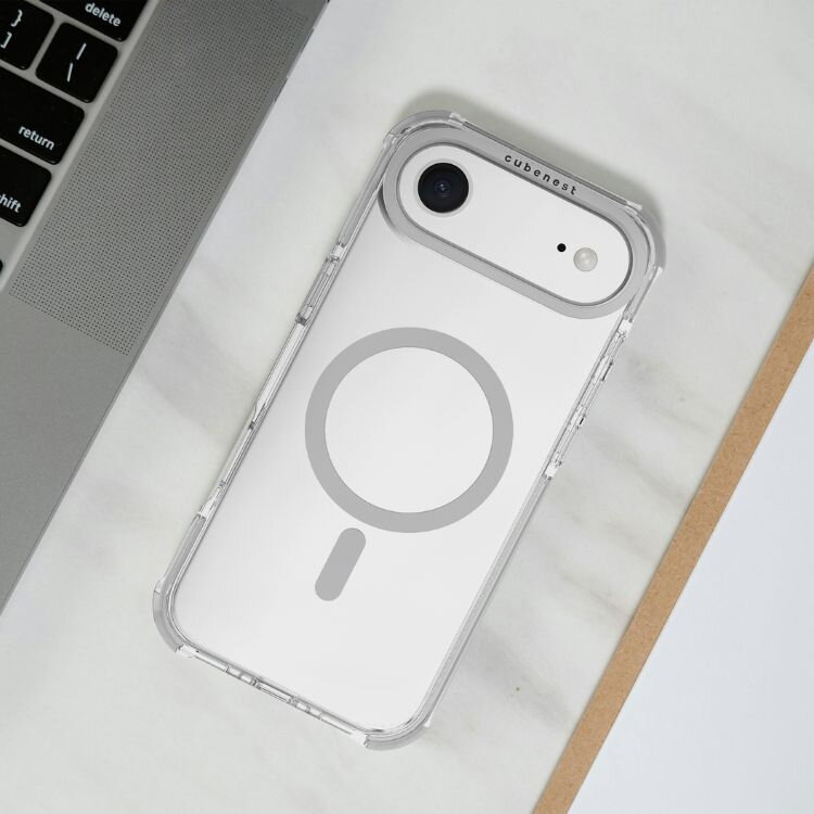 Cubenest iPhone 17 Air Case MagPro Strong Guard white