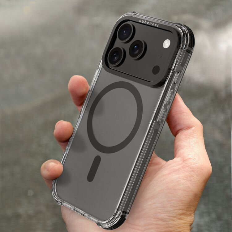 Cubenest iPhone 17 Pro Case MagPro Strong Guard Black