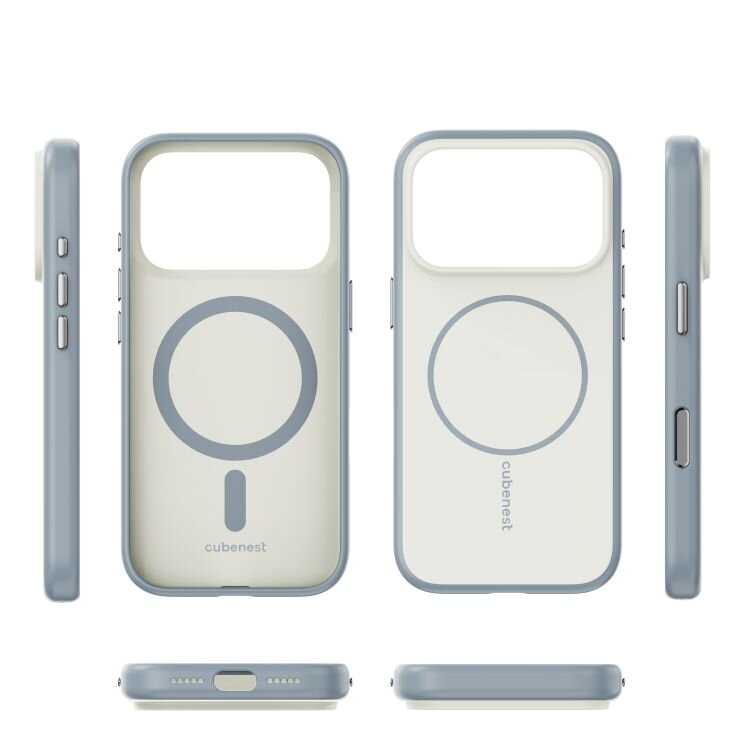 Cubenest iPhone 17 Pro Case MagSafe compatible matte beige