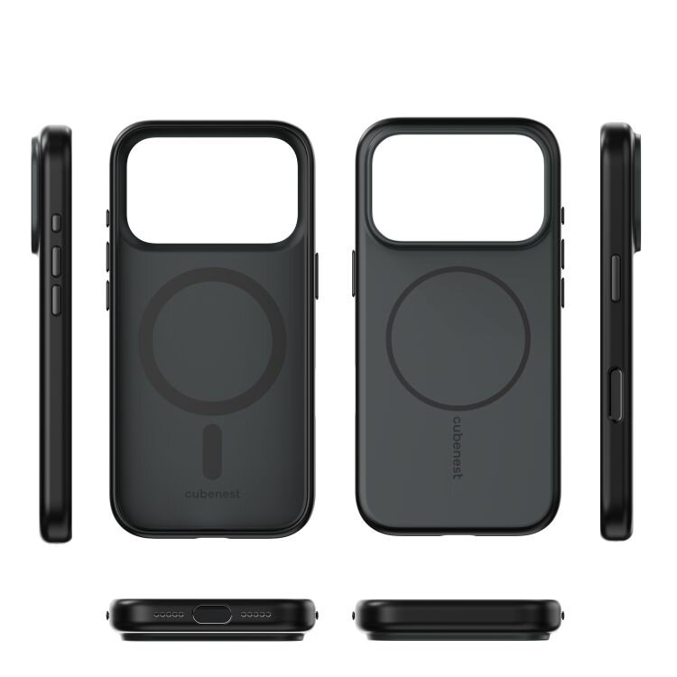 Cubenest iPhone 17 Pro Case MagSafe compatible matte black