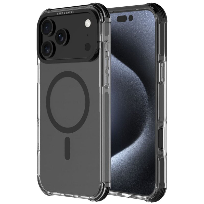 Cubenest iPhone 17 Pro Max Case MagPro Strong Guard Black