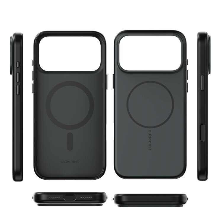 Cubenest iPhone 17 Pro Max Case MagSafe compatible matte black