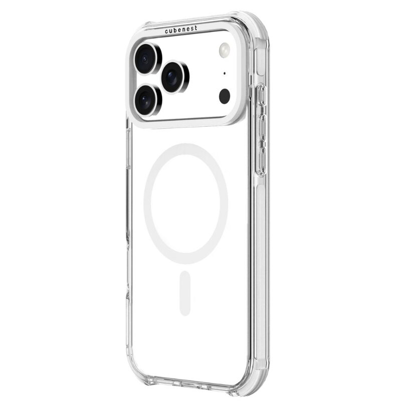 Cubenest iPhone 17 Pro Max Case MagPro Strong Guard white