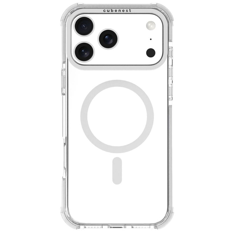 Cubenest iPhone 17 Pro Max Case MagPro Strong Guard white