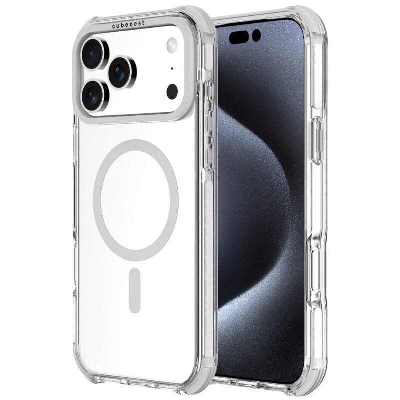 Cubenest iPhone 17 Pro Max Case MagPro Strong Guard white