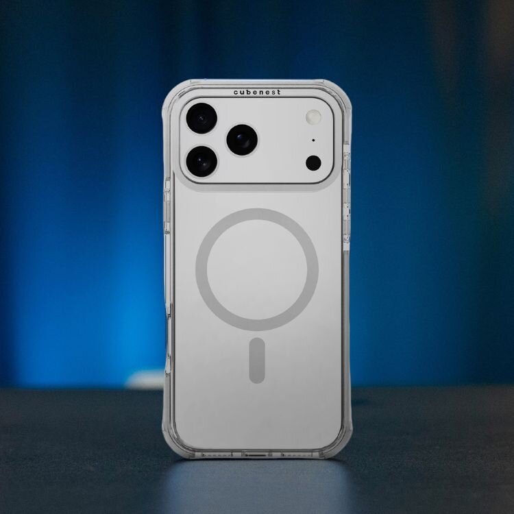 Cubenest iPhone 17 Pro Max Case MagPro Strong Guard white