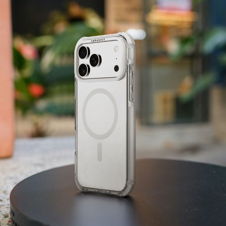 Cubenest iPhone 17 Pro Max Case MagPro Strong Guard white
