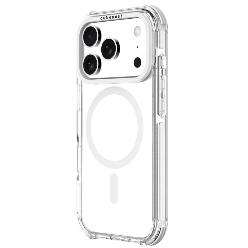 Cubenest iPhone 17 Pro Case MagPro Strong Guard white
