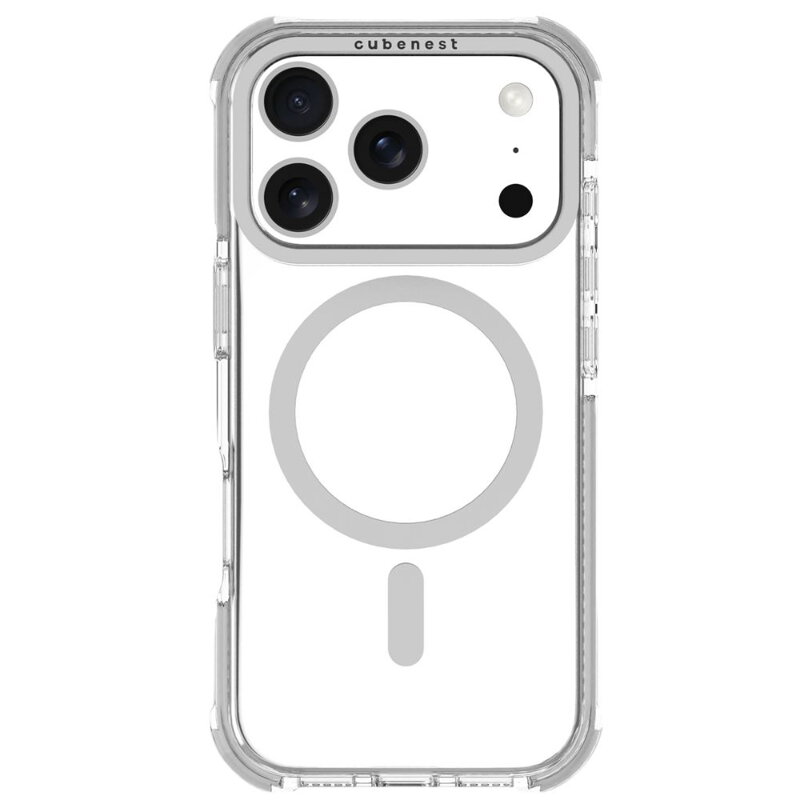 Cubenest iPhone 17 Pro Case MagPro Strong Guard white
