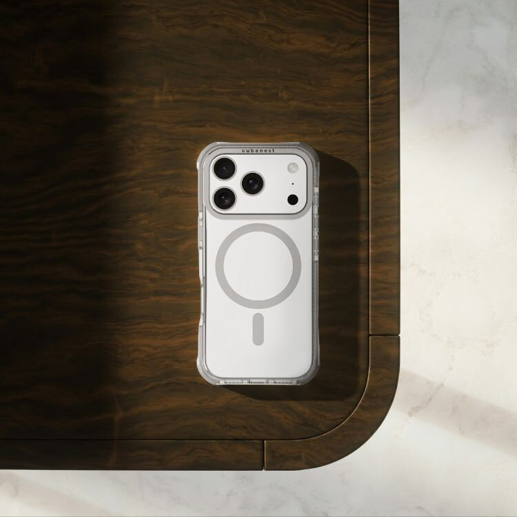 Cubenest iPhone 17 Pro Case MagPro Strong Guard white