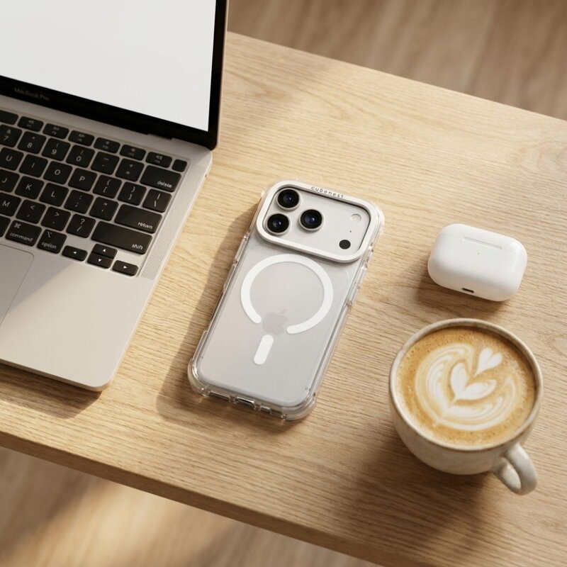 Cubenest iPhone 18 Pro Case MagPro Strong Guard white
