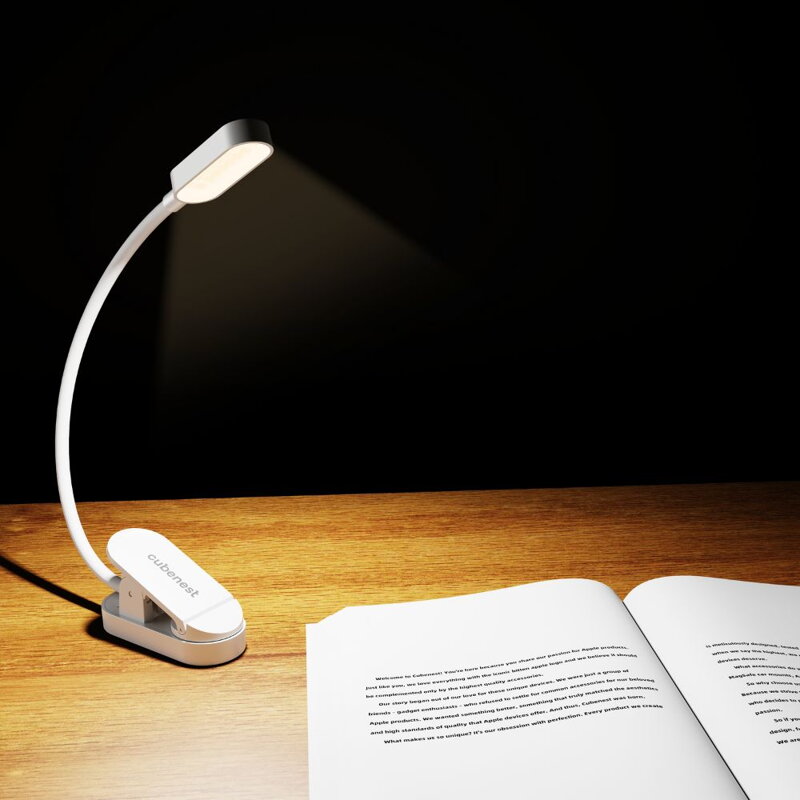 Cubenest LED Clip-on Lamp LTW02 white