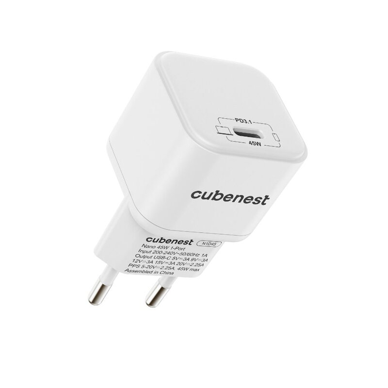 Cubenest PD GaN Nano Adapter USB-C 45W N1D45