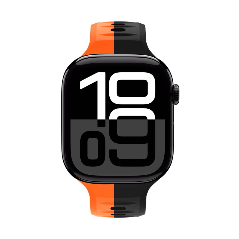 Apple Watch Premium Sports Band Black/Orange