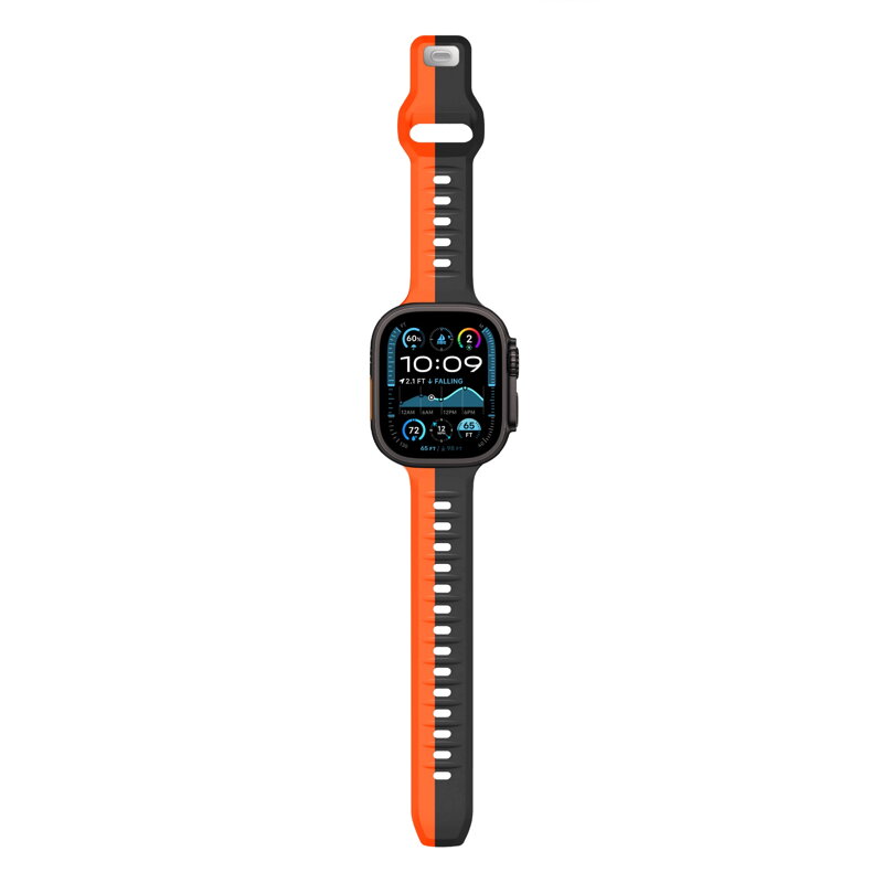 Apple Watch Premium Sports Band Black/Orange