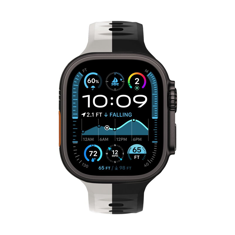 Apple Watch Premium Sports Band Black/Grey