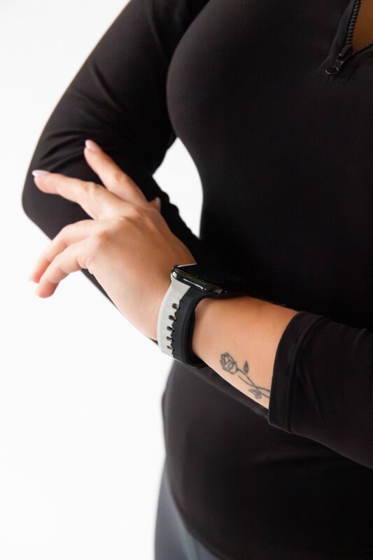 Apple Watch Premium Sports Band Black/Grey
