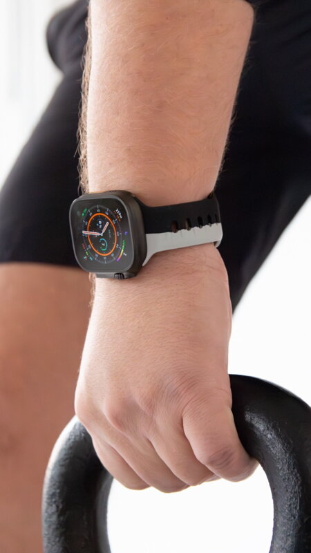 Apple Watch Premium Sports Band Black/Grey