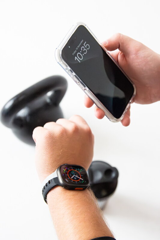 Apple Watch Premium Sports Band Black/Grey