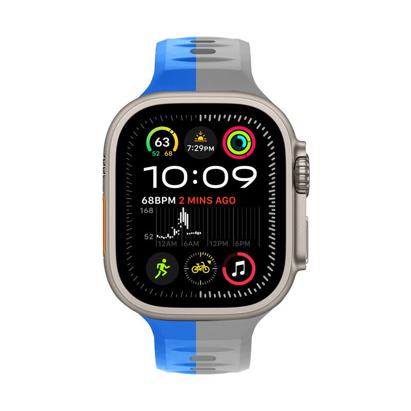 Apple Watch Premium Sports Band Blue/Grey