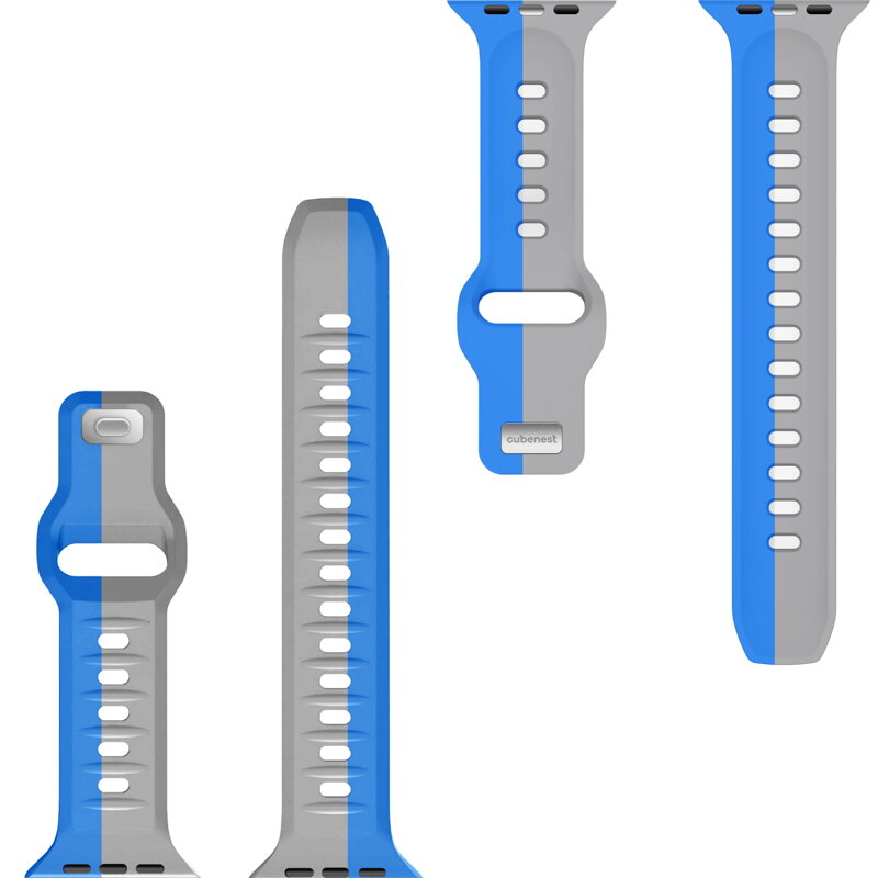 Apple Watch Premium Sports Band Blue/Grey