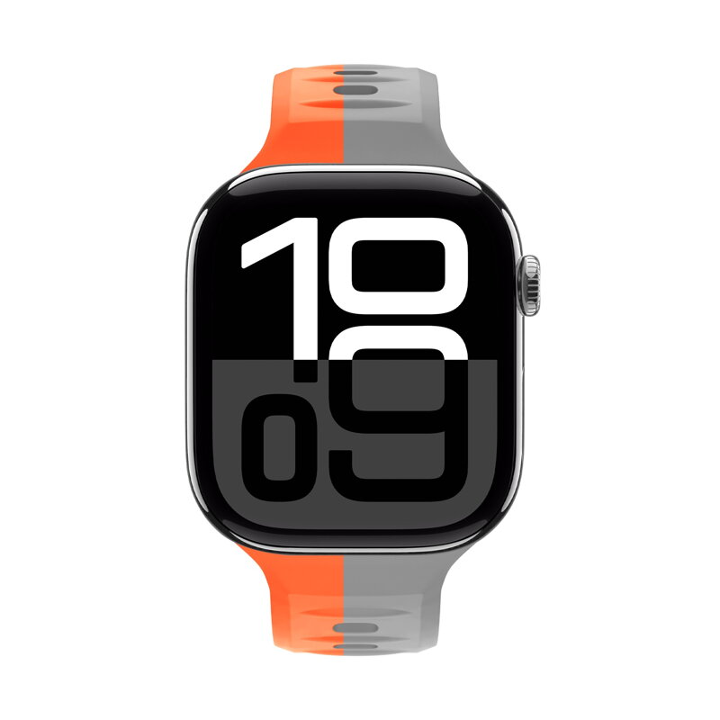 Apple Watch Premium Sports Band Orange/Grey