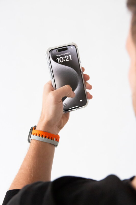 Apple Watch Premium Sports Band Orange/Grey