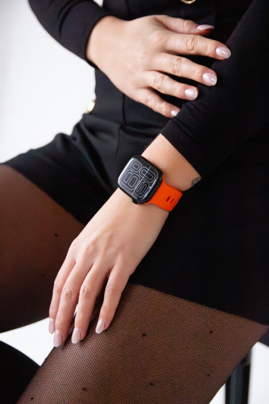Apple Watch Premium Sports Band Orange