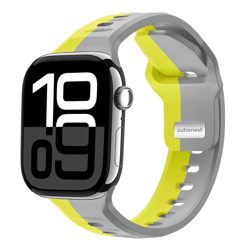 Apple Watch Premium Sports Band Yellow/Grey