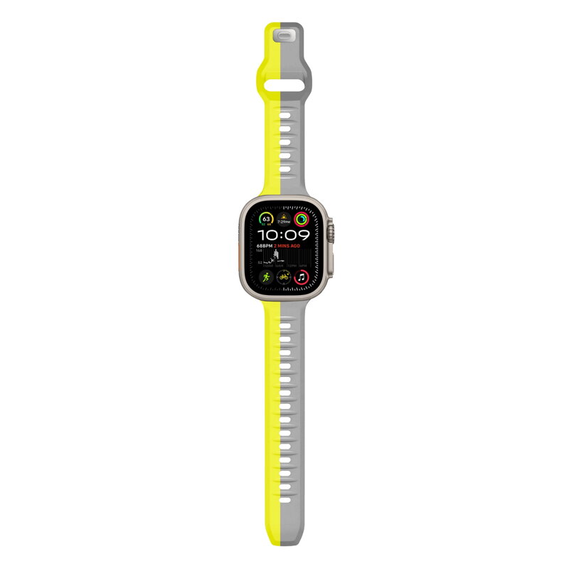 Apple Watch Premium Sports Band Yellow/Grey