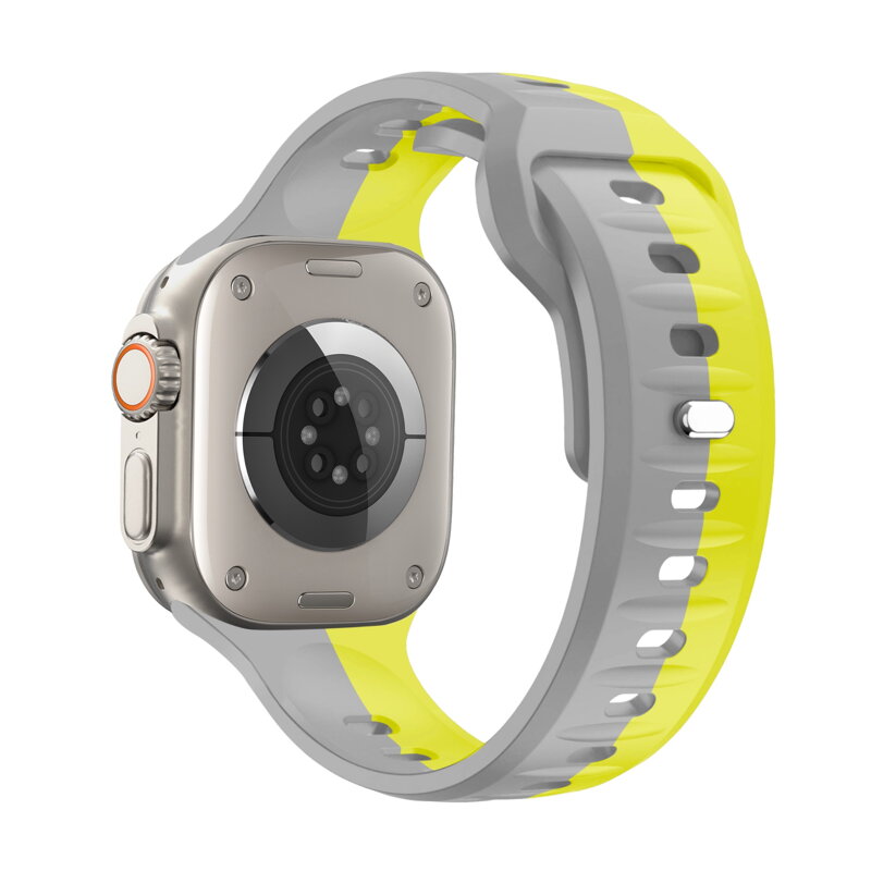 Apple Watch Premium Sports Band Yellow/Grey