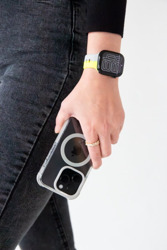 Apple Watch Premium Sports Band Yellow/Grey