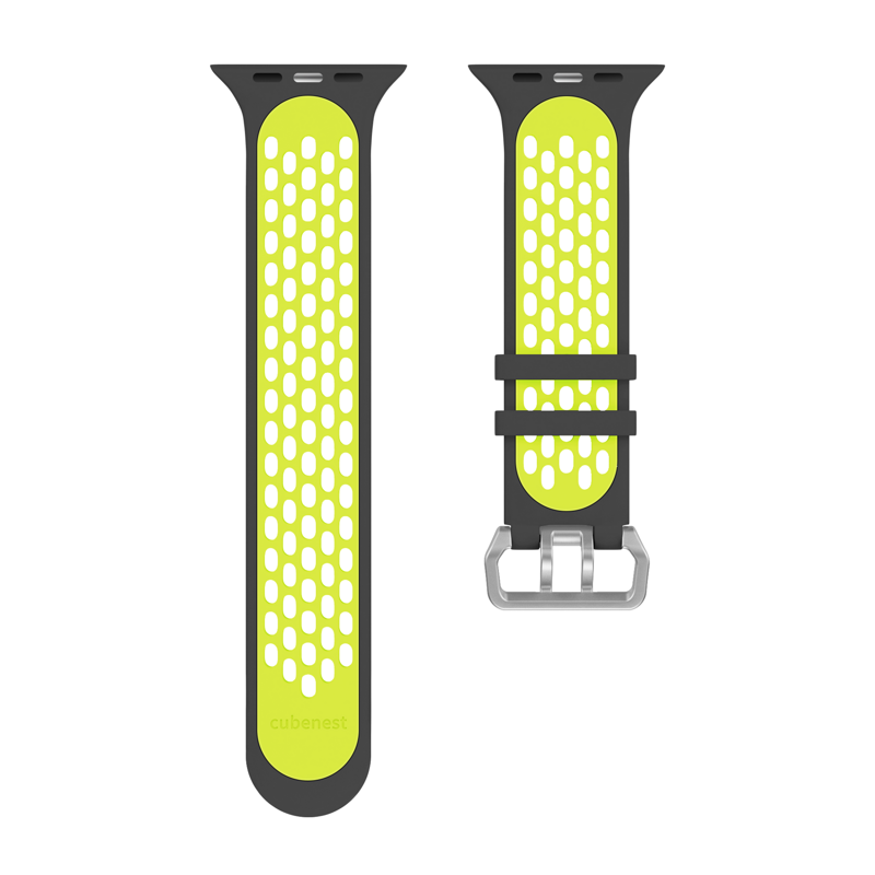 Apple Watch Sport Band Black/Yellow