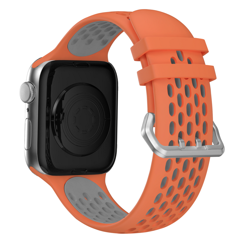 Apple Watch Sport Band Orange/Grey