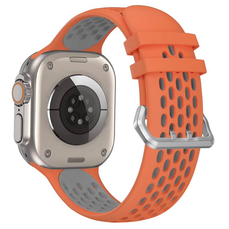 Apple Watch Sport Band Orange/Grey