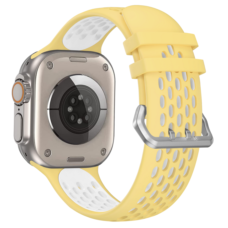 Apple Watch Sport Band Yellow/White